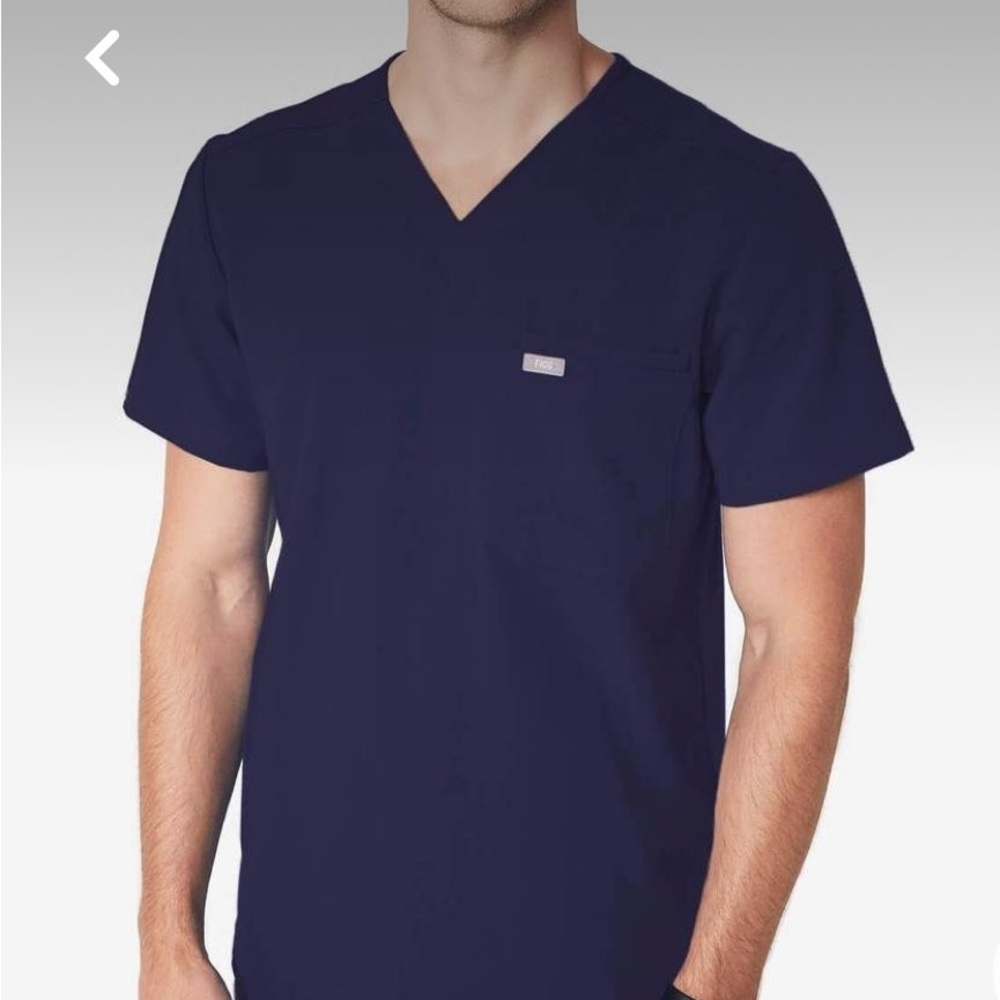 Figs men’s scrub top technical collection size XXL, dark green color‎